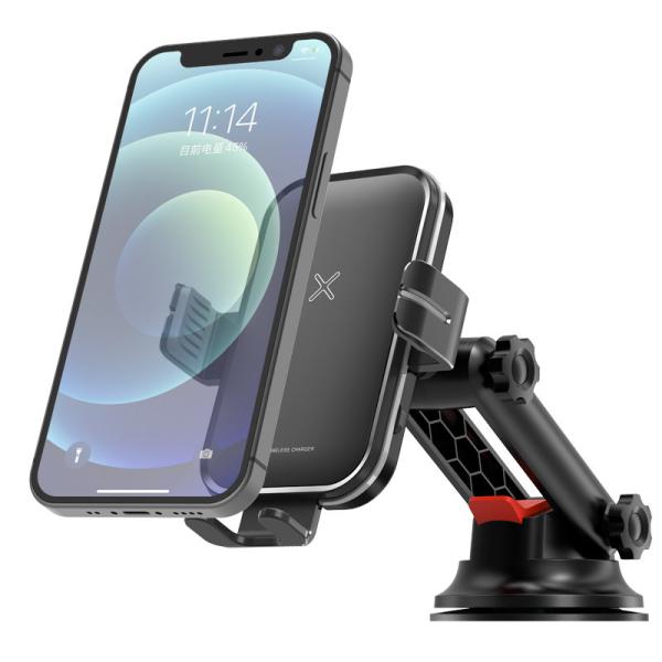 FOD Sensor Qi Wireless Car Charger 5V 2A Dashboard air vent mobile phone holder
