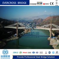 Ponte de aço com cabo de betão parado Ponte pré-fabricada de aço sob medida