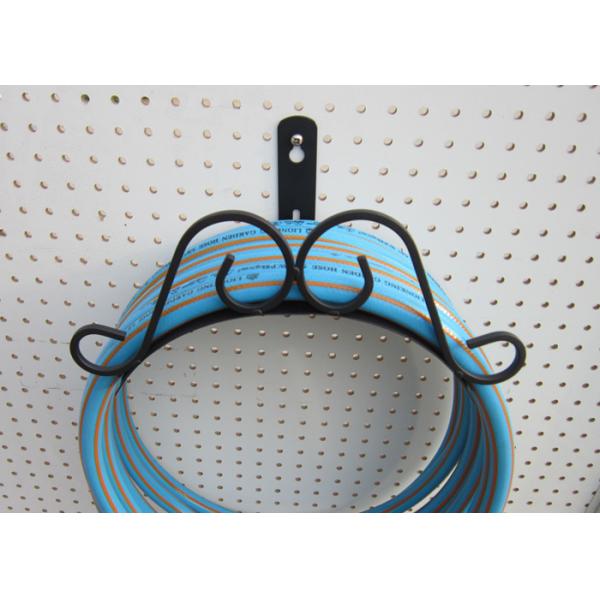 Durable Powder Coated Steel Garden Hose Holder Heavy Duty Metal Hose Hanger