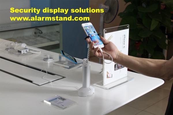 COMER clip locking anti-theft security locking system for cell phone shop clip stands
