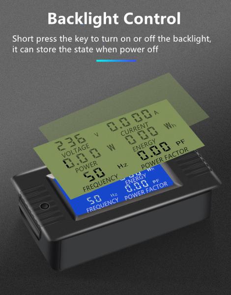 100A Digital Meter Ammeter Voltmeter With Coil CT LCD Display CE FCC