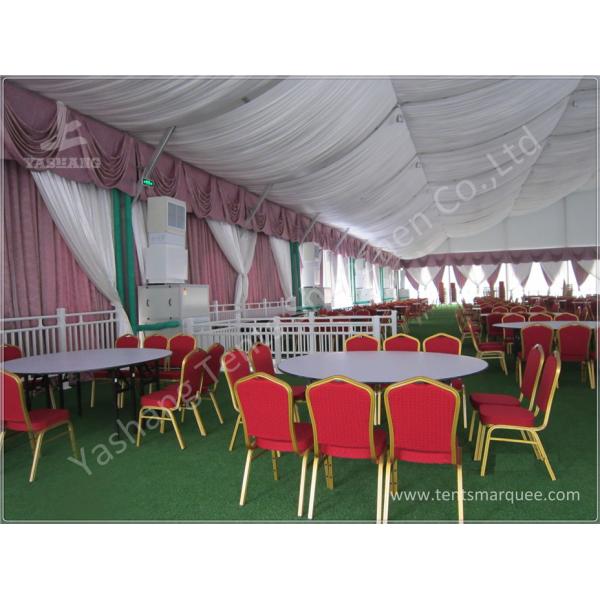 Replacement Tent Parts Decorative Lining Satin Cloth / Trevira CS Material