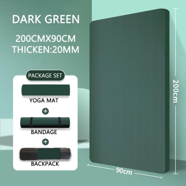 20MM Thick Home Fitness Exercise NBR  Non Slip Yoga Mat For Pilates Gymnastics