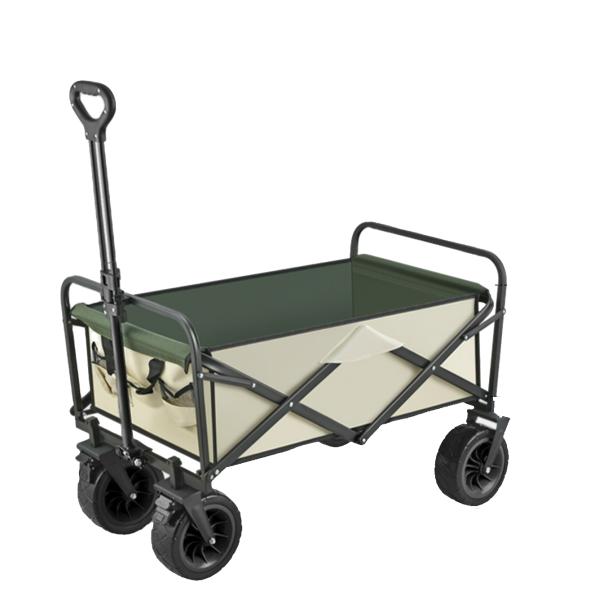 Outdoor Beach Hiking Camping Travelling Foldable Hand Cart with Dimension 99*57*103cm