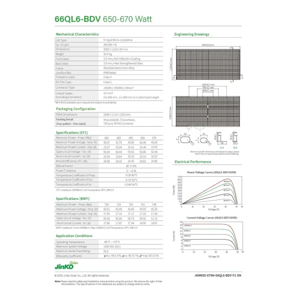 Jinko/Ja/Trina/Longi Wholesale Price Half Cell Bifacial Solar PV Module 500W 520W 605W 630W 650W 700W 750W N Type Topcon Solar Panel