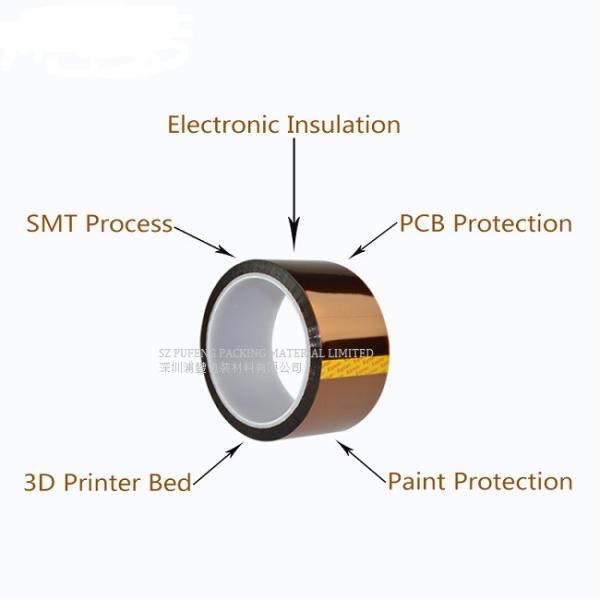Лента электрической изоляции ленты Polyimide кэптона SGS 0.25mm теплостойкая