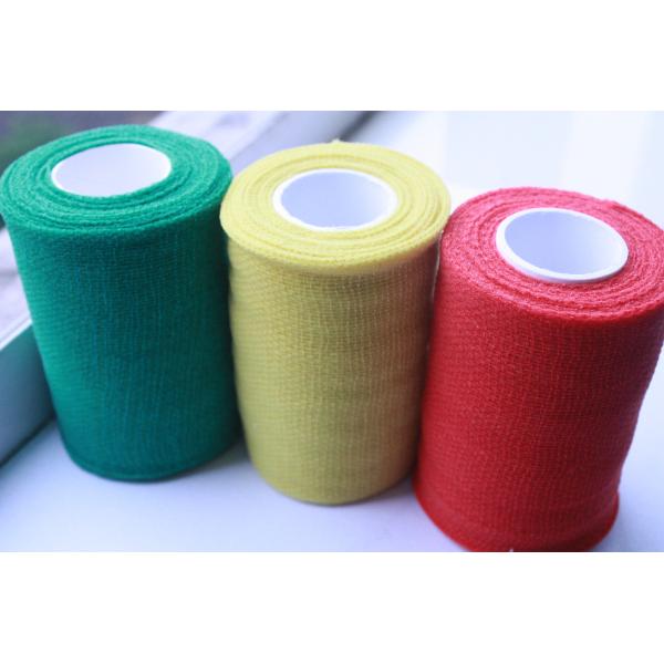 Uno mismo respirable rojo/del amarillo/del verde - vendajes cohesivos flexibles