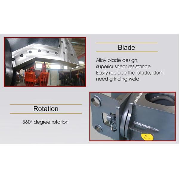 Heavy Duty Powerful Hydraulic Metal Eagle Scrap Shears Cutter For Excavator