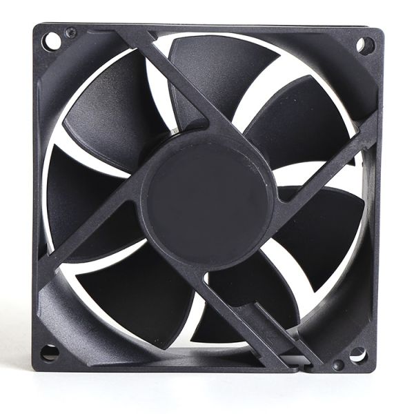 8025 Four-wire Ball Bearing Axial Flow Cooling Fan 12v Dc 8cm Plastic Mute Speed Control Odm Customizable Electric Amplifier