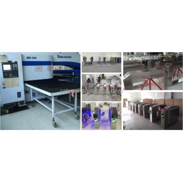 Automatic High-Speed Retractable Wing Turnstile with 0.2s Barrier Open/Close Time and RS-232 Communication Interface for 30-40 Persons per Minute