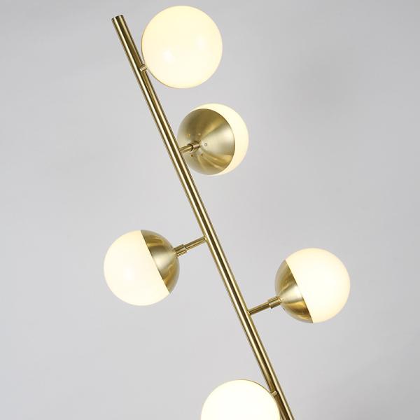 Nordic style modern glass lighting floor standing floor lamp living room bedroom study room lighting(WH-MFL-63)