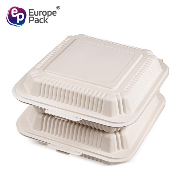 Wholesale biodegradable tableware 1500ml disposable food takeaway box