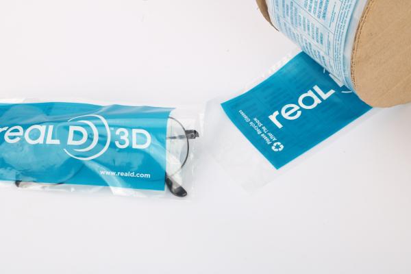 Sacos pre abertos claros do OEM 0.03mm em um equipamento do supermercado do rolo