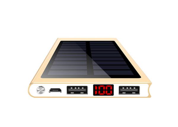 9mm Solar Charger Power Bank , Ultra Thin Portable Solar Battery Charger