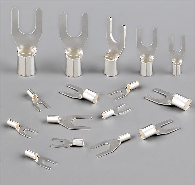 UT серия Y/U Крип-кабель Lug Fork Spade Terminals Холодно прессованные Крип-соединители кабеля