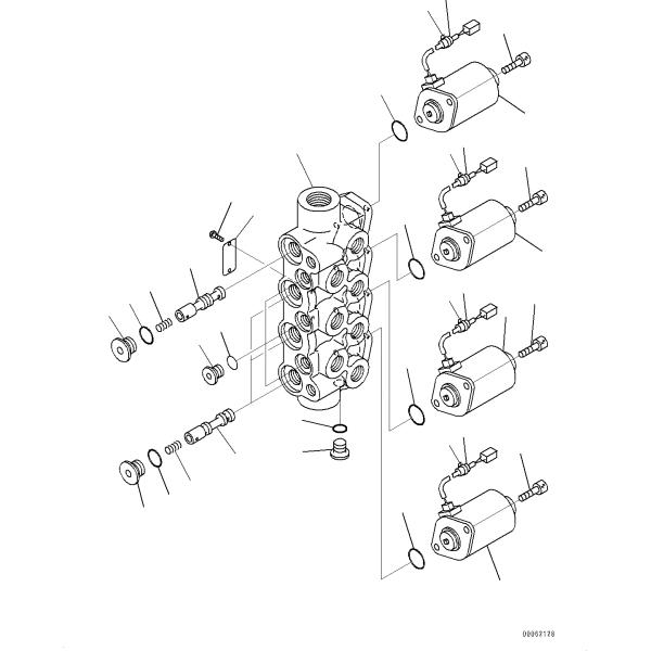 Клапан соленоида 20И-60-32120 природного газа для КОМАТСУ ПК180 ПК200 ПК210 ПК220 ПК270 ПК300 ПК360