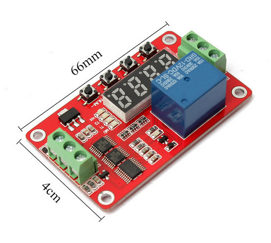 12V Multifunction LED Programmable Settings Cycle Time Switch Relay Module
