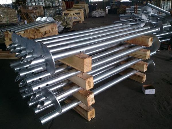 Construction Engineering Hot Dip Galvanized Round Pipe Helical Piles Q355