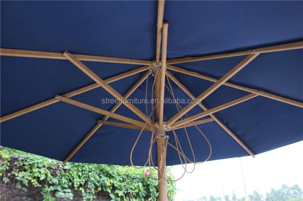 Modern Street Outdoor Patio Umbrellas Flange Surface Mounted Type