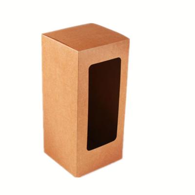 Caixa de cartão de empacotamento da boneca feita sob encomenda barata simples do preço do papel de embalagem Do estilo com janela