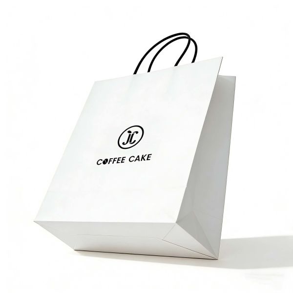 Custom Disposable Kraft Paper  Twisted  Handle  Bag Printing Shopping Bags