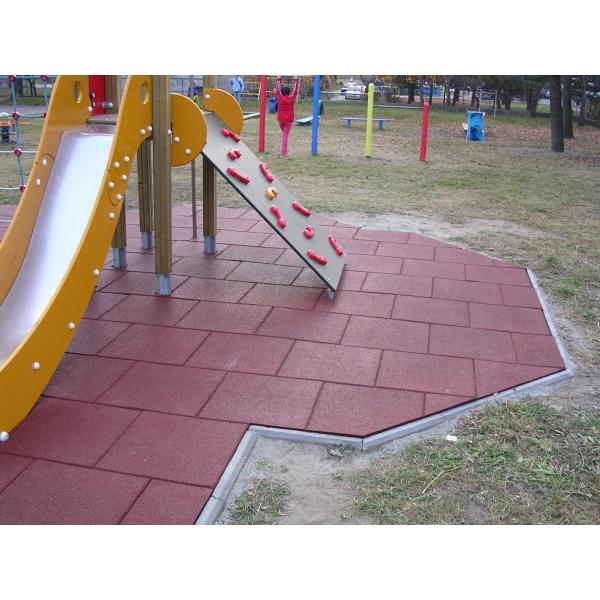 500mm Rubber Playground Tiles Rubber Tiles 15mm,20mm,25mm,30mm,35mm,40mm,45mm,50mm Thick Available