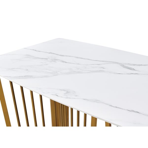 Rockboard Rubber Wood Living Room Nordic Dining Table