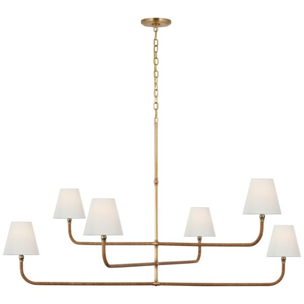 Modern Luxury Brass Body Crystal Shade Pendant Light with 3500K Warm White LED Suspended Lighting