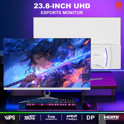 23.8 pulgadas QHD UHD Resolución Monitor de juegos IPS Panel 180Hz 99% SRGB Con HDMI y puerto de visualización