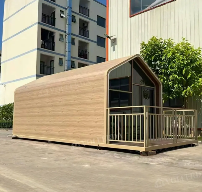 Stylish Eco-Friendly Modern Prefab Home Safe Light Irregular Shape Steel Container for Hotel Office Shop Use
