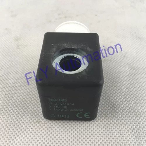 válvula de pulso bobina de inducción electromagnética, SB3 W12- VA19/14 V110DC V220/240 bobina de válvula de solenoide 1008Ω