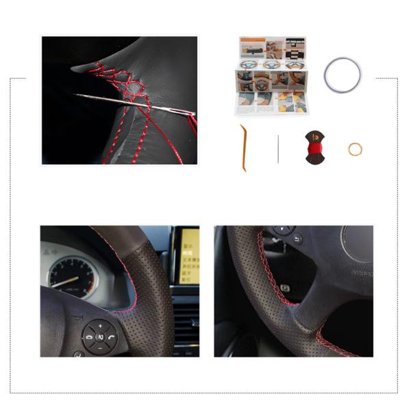 Mercedes-Benz W204 C-Class Fan Club Design Style Custom Leather Steering Wheel Cover