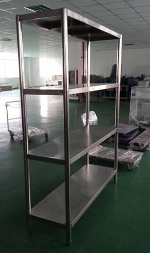 Dismountable Kitchen Storage Stainless Steel Display Racks with 4 round tube legs
