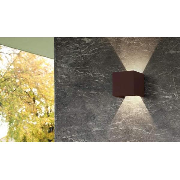 Вися коробки лампы стены Corten на открытом воздухе фары стены патины ржавчины стальные