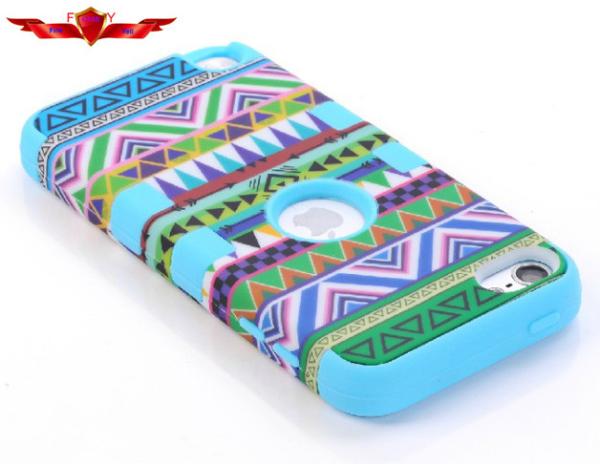 ABS+Silicone Ipod Touch5 Protector Cover Cases Multi Color With packages