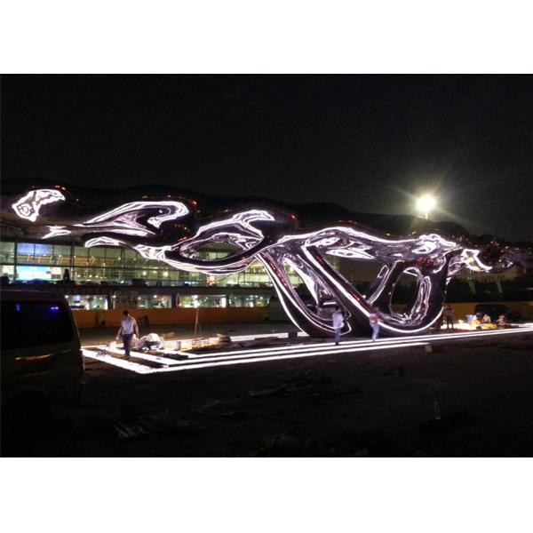 Скульптура нержавеющей стали большая на открытом воздухе, современные большие скульптуры искусства металла