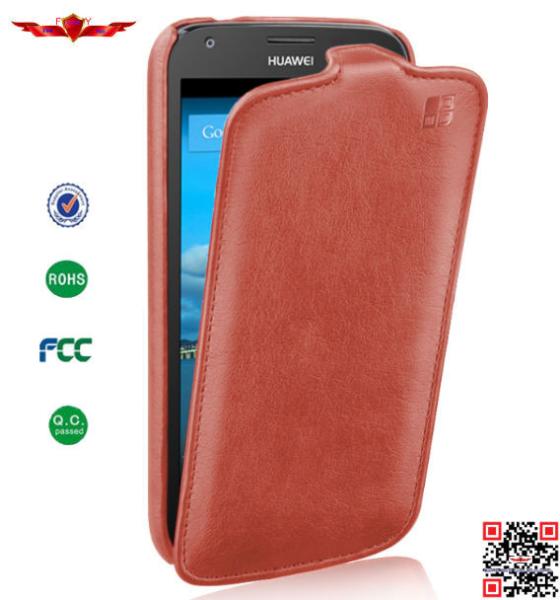 Wholesale Fashion Design  Ultra Thin PU Flip Leather Cover Case For Huawei Ascend Y600