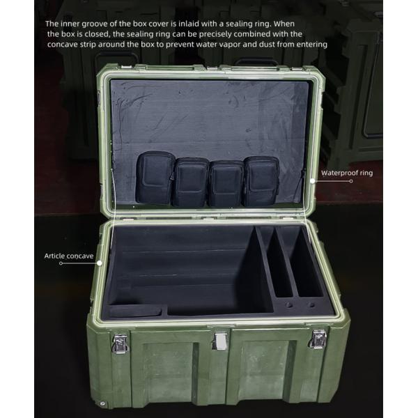LLDPE Foldable Military Camping Gear Box Rotomolded Waterproof