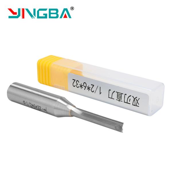 Customized Cheap Price 1/2  12mm Shank TCT Two-Edged Straight Bit Router for CNC Wood Working Cutting Bit