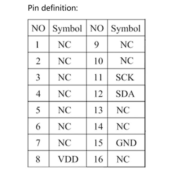 0.66 дюймовый IIC OLED дисплей 16 пин с 64x48 пикселями, бело-синие шрифты Ультранизкомощный OLED дисплей