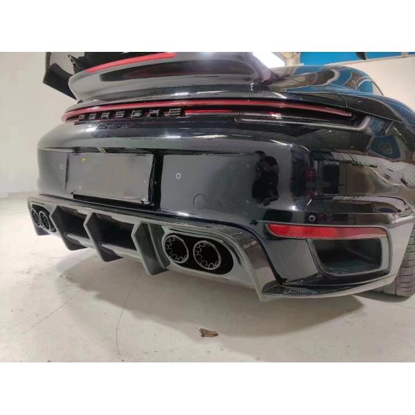 Repair Porsche 992 Body Kit BS Style Turbo Widebody Diffuser Spoiler Dry Carbon Fiber