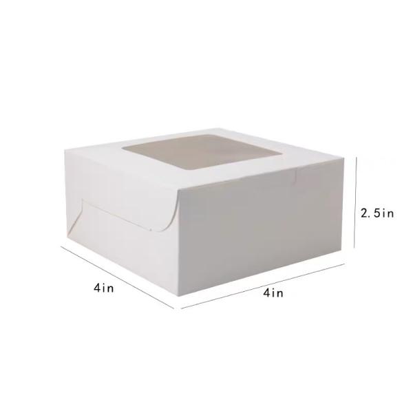 Windows Paper Boxes With Folding gift Box For Packaging Cakes Cookies And Gifts