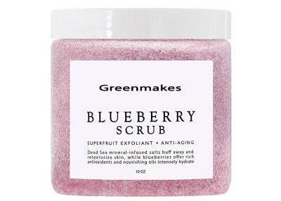 Blueberry Body Scrub , Anti Aging Body Scrub For Exfoliating Lightening Acne Scar