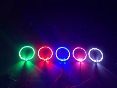 Durable Head Lamp LED Angel Eyes Waterproof RGB /  WRGB LED Halo Rings