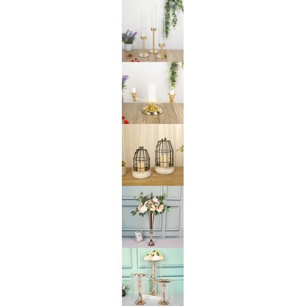 Upgrade Your Wedding Table Decor with Elegant Gold Metal Mermaid Design Candle Holders