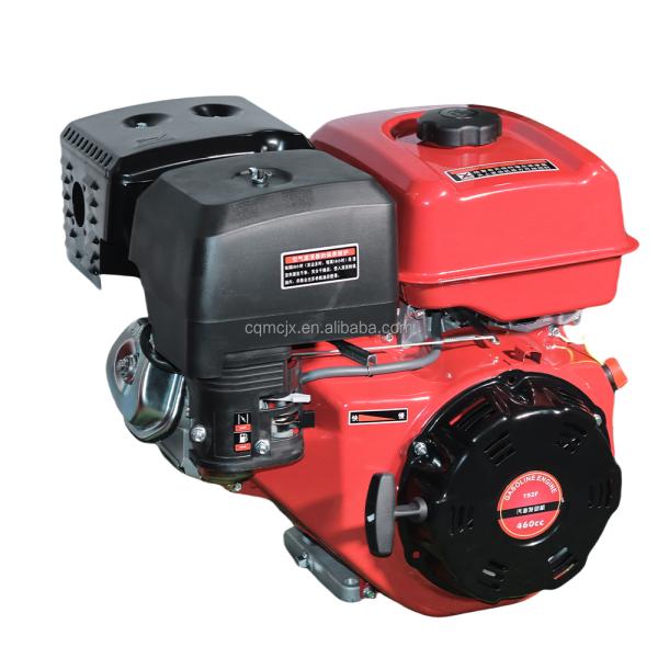 32 9kw/12hp 460cc Gasoline Engine 4 Stroke Petrol Engine Single Cylinder Recoil Start for Farm Machinery