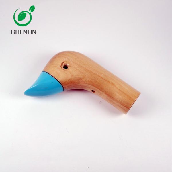 OEM ODM Wooden Umbrella Handle , Straight Umbrella Duck Head