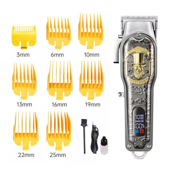 Men Electric Hair Clippers , LED Rechargeable Professional Hair Trimmer