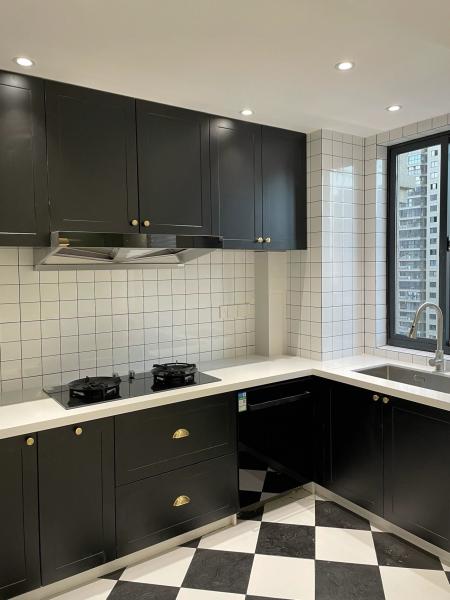 Artificial Stone Export Packing Wooden Furniture Kitchen Cabinets