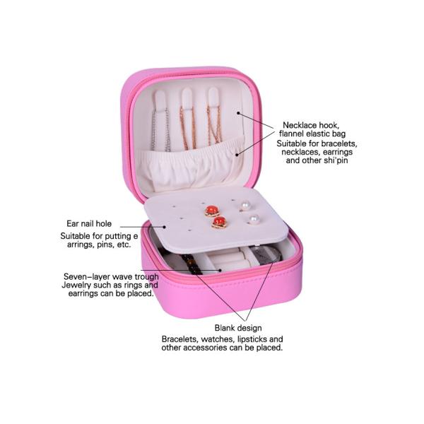 Шкатулки для драгоценностей перемещения цвета Буле логотип портативной изготовленный на заказ с много Компарменц внутрь